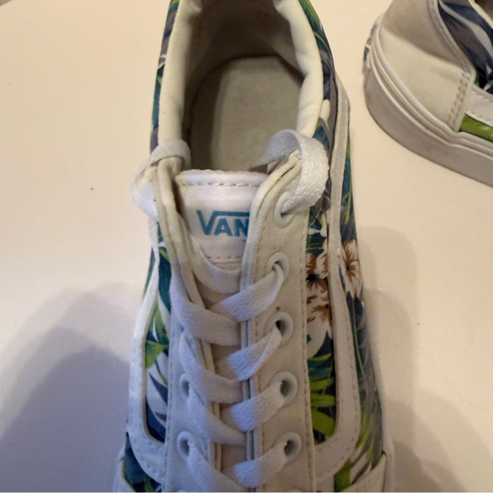 Vans Ward Platform Paradise Floral Womens Size 10 White Athletic Shoes Sneakers - Picture 5 of 8